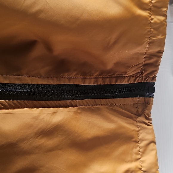 NWT Aeropostale Men Zip Windbreaker Hoodie Drawstring Logo Gold Black Large - Picture 13 of 15